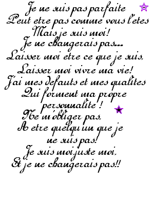 il ne faut pas changer